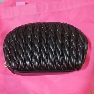 a new day Black Textured Cosmetic Bag